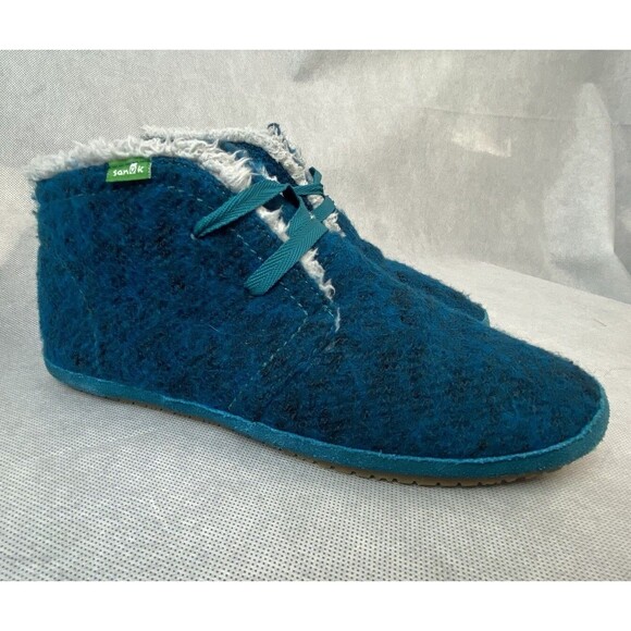 SANUK Chukkas Shoe Boots Womens Size 7 AMBRRR INDIGO Blue Cottage Boho - Picture 13 of 13